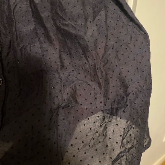 Fornarina navy button blouse - Picture 4 of 5